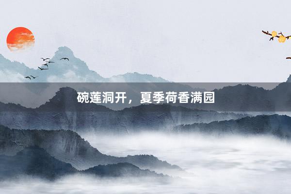 碗莲洞开，夏季荷香满园
